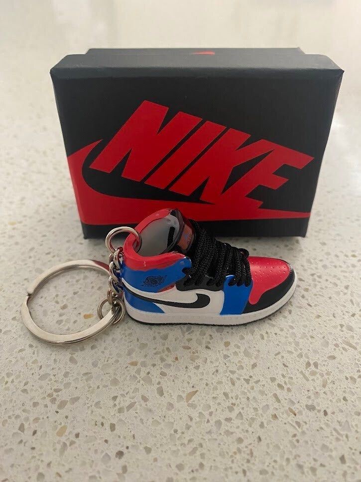 NIKE AIR JORDAN 1 MID-(TOP 3)-3D SNEAKER KEYCHAIN WITH BOX