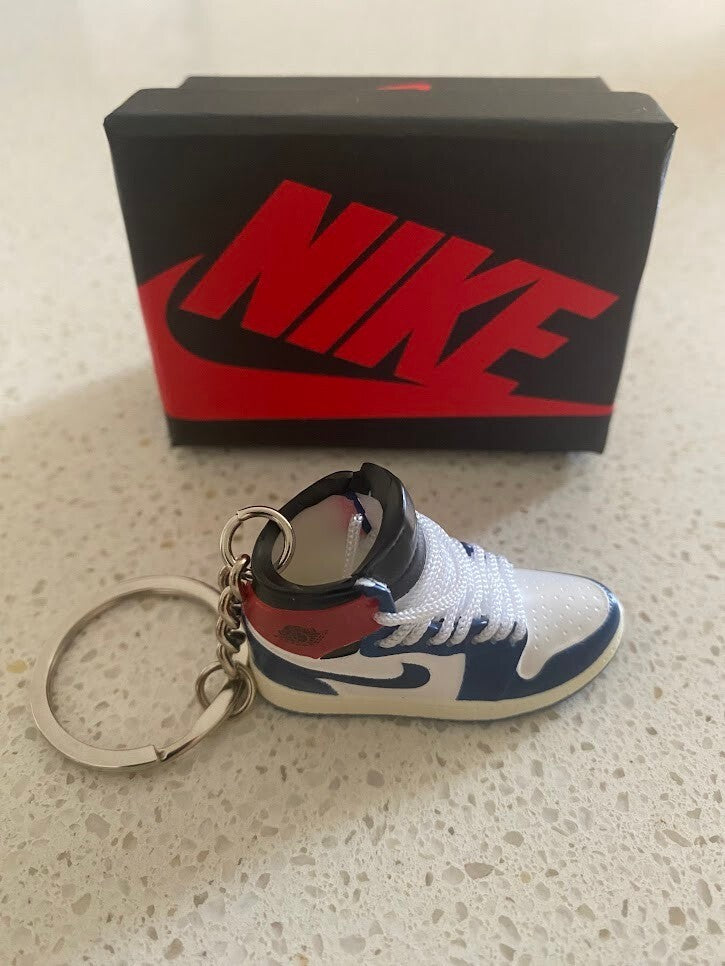 AIR JORDAN 1 RETRO HIGH-(UNION LOS ANGELES BLUE TOE)-3D KEYCHAIN WITH BOX