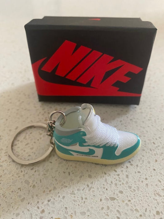 AIR JORDAN 1 RETRO HIGH-(TURBO GREEN)-3D SNEAKER KEYCHAIN WITH BOX