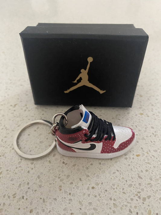 NIKE AIR JORDAN 1 RETRO HIGH (SPIDER-MAN ORIGIN STORY)-3D KEYCHAIN WITH BOX