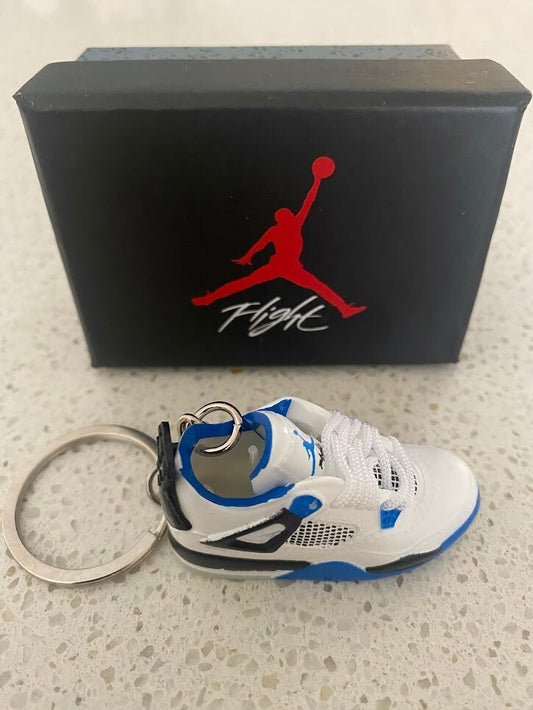 NIKE AIR JORDAN 4 RETRO-(MOTORSPORTS)-3D SNEAKER KEYCHAIN WITH BOX