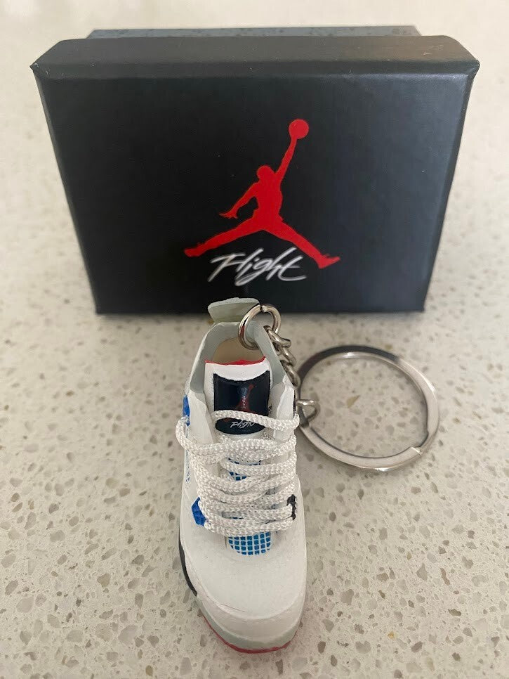 NIKE AIR JORDAN 4 RETRO-(WHAT THE)-3D SNEAKER KEYCHAIN WITH BOX