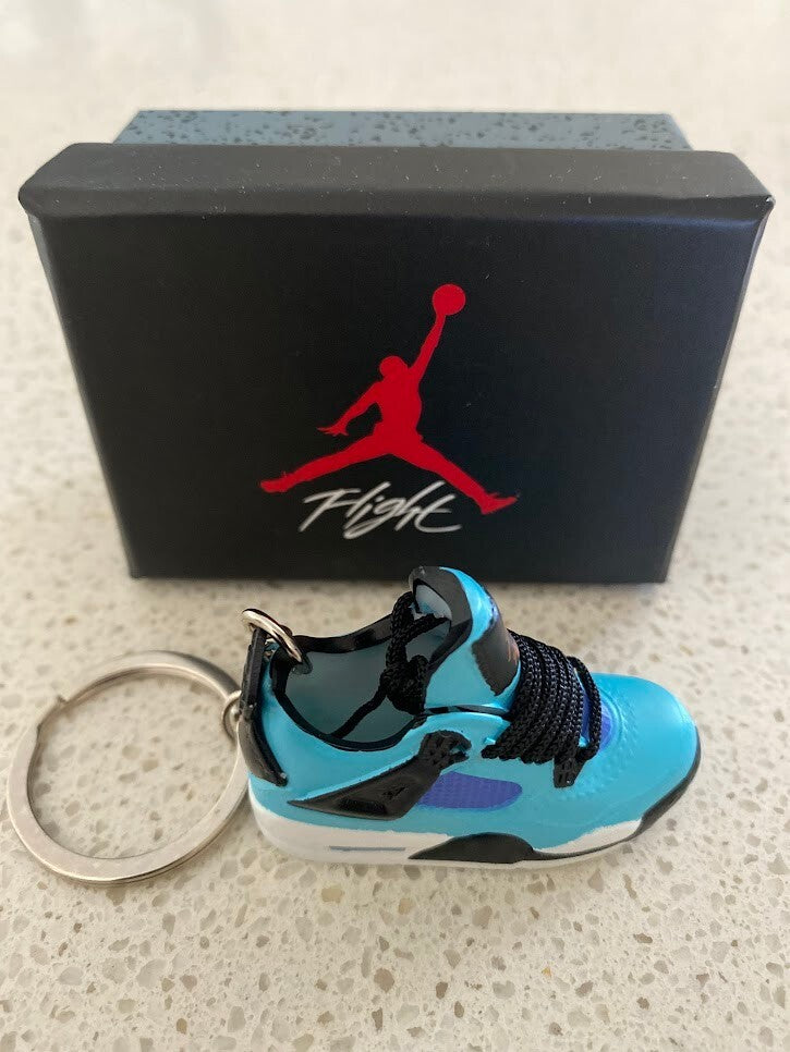 NIKE AIR JORDAN 4 RETRO-(TORREY PINES)-3D SNEAKER KEYCHAIN WITH BOX