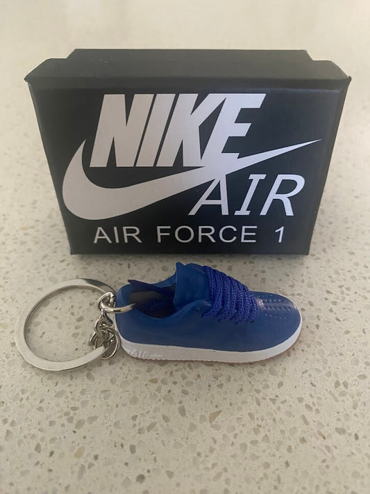 NIKE AIR FORCE 1 LOW-(CLOT BLUE SILK)-3D SNEAKER KEYCHAIN WITH BOX