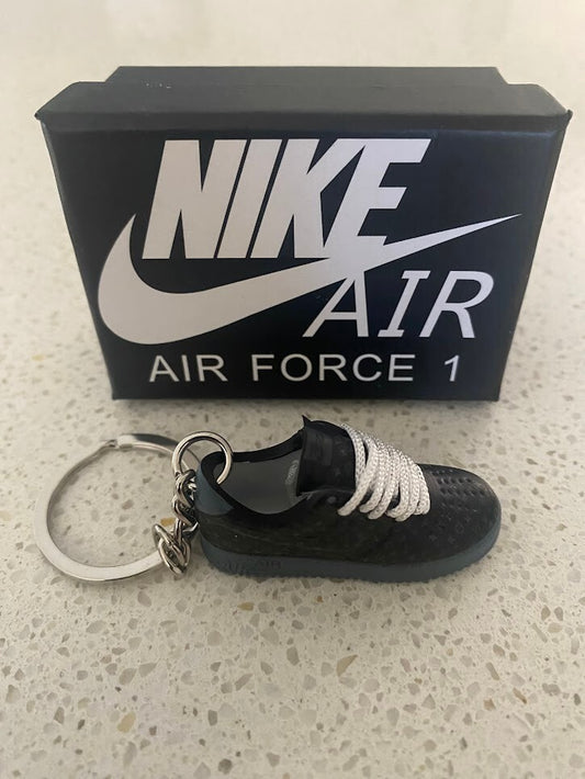LOUIS VUITTON X NIKE AIR FORCE 1 LOW-(BLACK)-3D SNEAKER KEYCHAIN WITH BOX