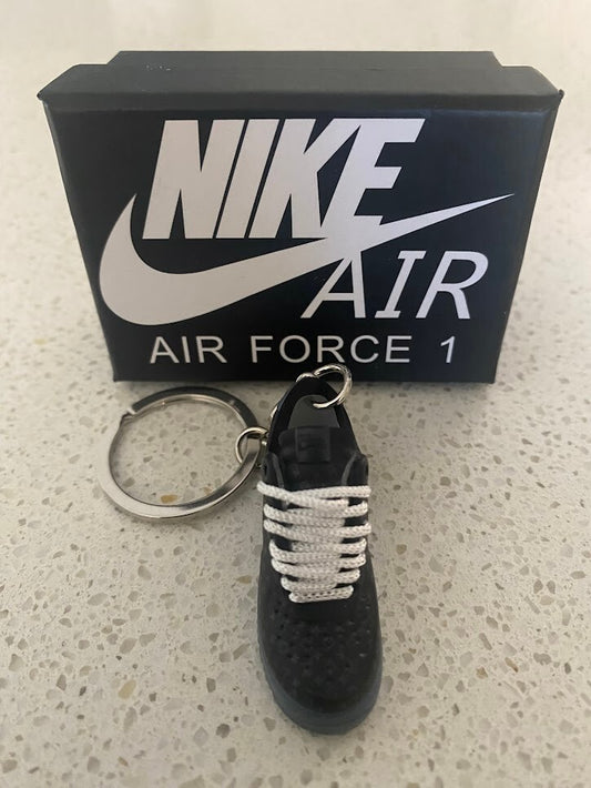 LOUIS VUITTON X NIKE AIR FORCE 1 LOW-(BLACK)-3D SNEAKER KEYCHAIN WITH BOX