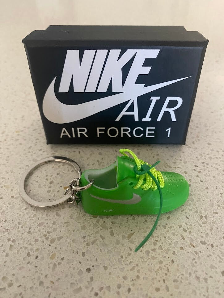 NIKE AIR FORCE 1 LOW OFF-WHITE-(BROOKLYN)-3D SNEAKER KEYCHAIN WITH BOX