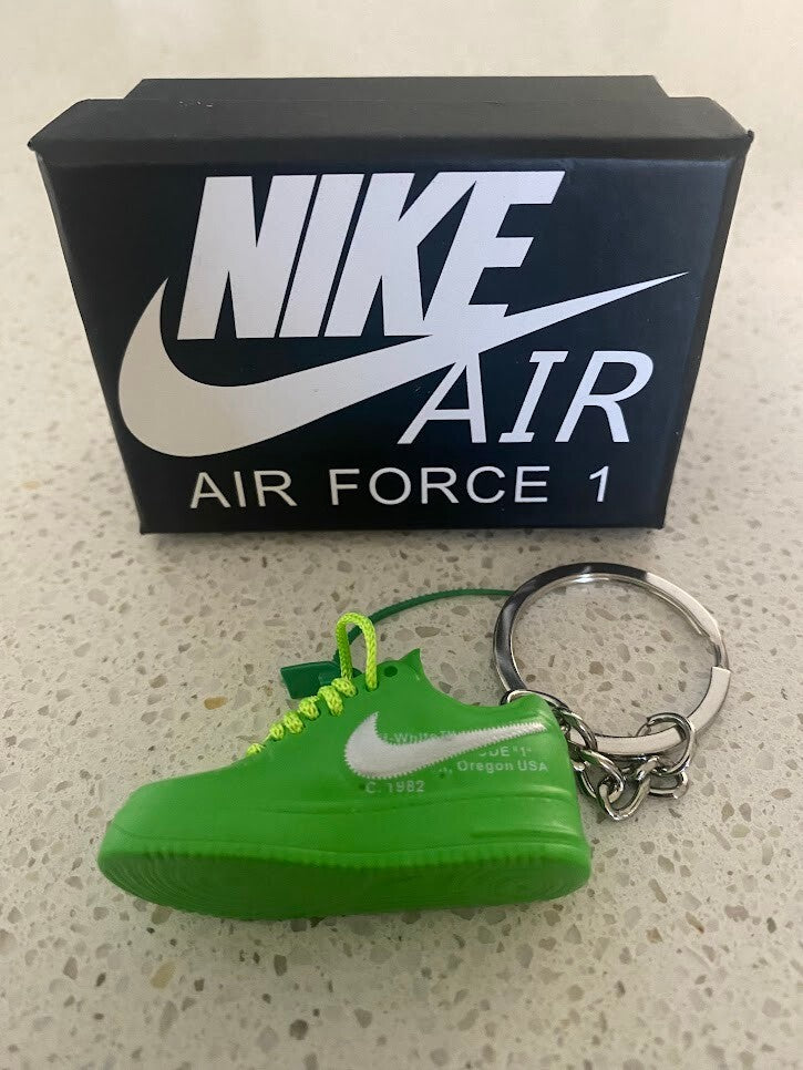 NIKE AIR FORCE 1 LOW OFF-WHITE-(BROOKLYN)-3D SNEAKER KEYCHAIN WITH BOX