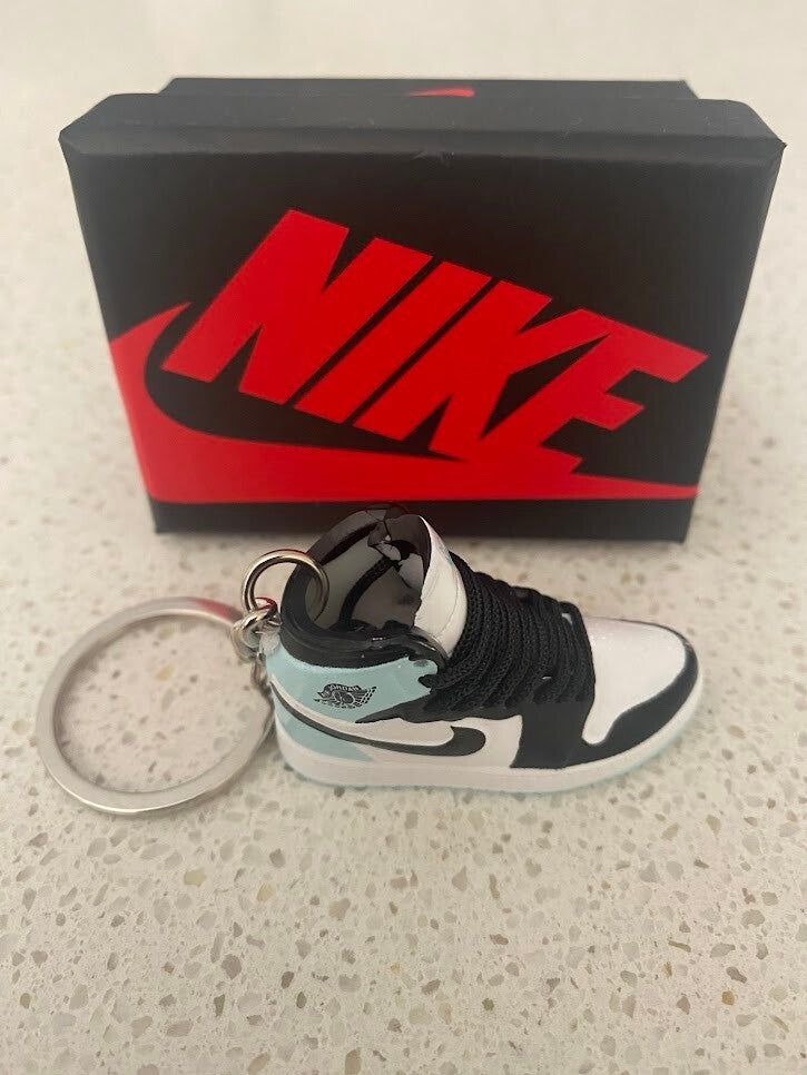 NIKE AIR JORDAN 1 RETRO HIGH-(IGLOO)-3D SNEAKER KEYCHAIN WITH BOX