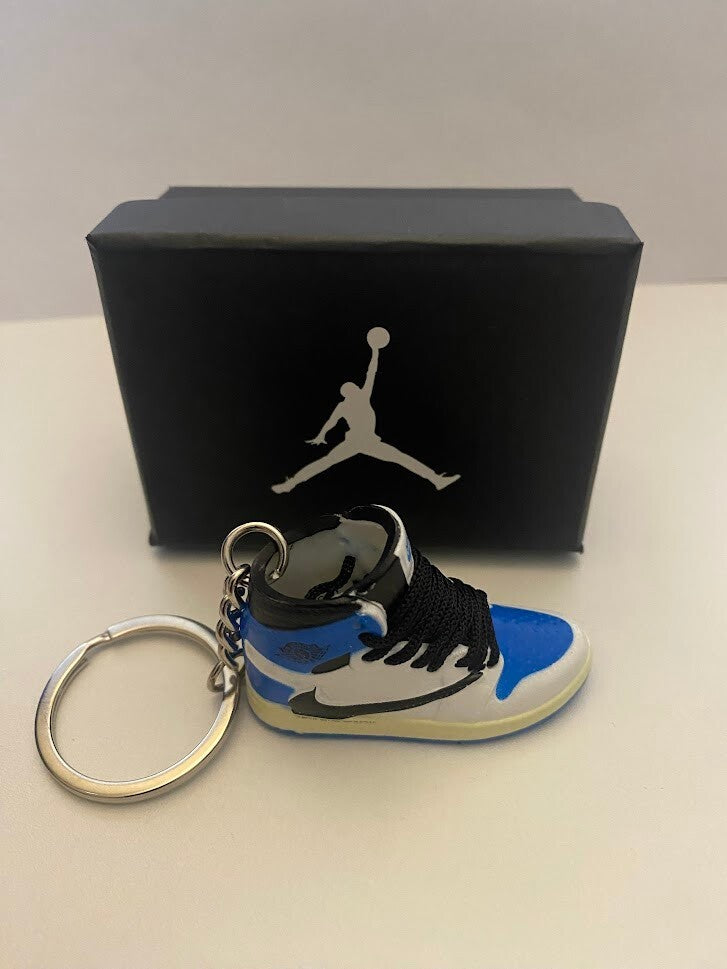 JORDAN 1 RETRO HIGH OG SP-(FRAGMENT X TRAVIS SCOTT)-3D SNEAKER KEYCHAIN WITH BOX