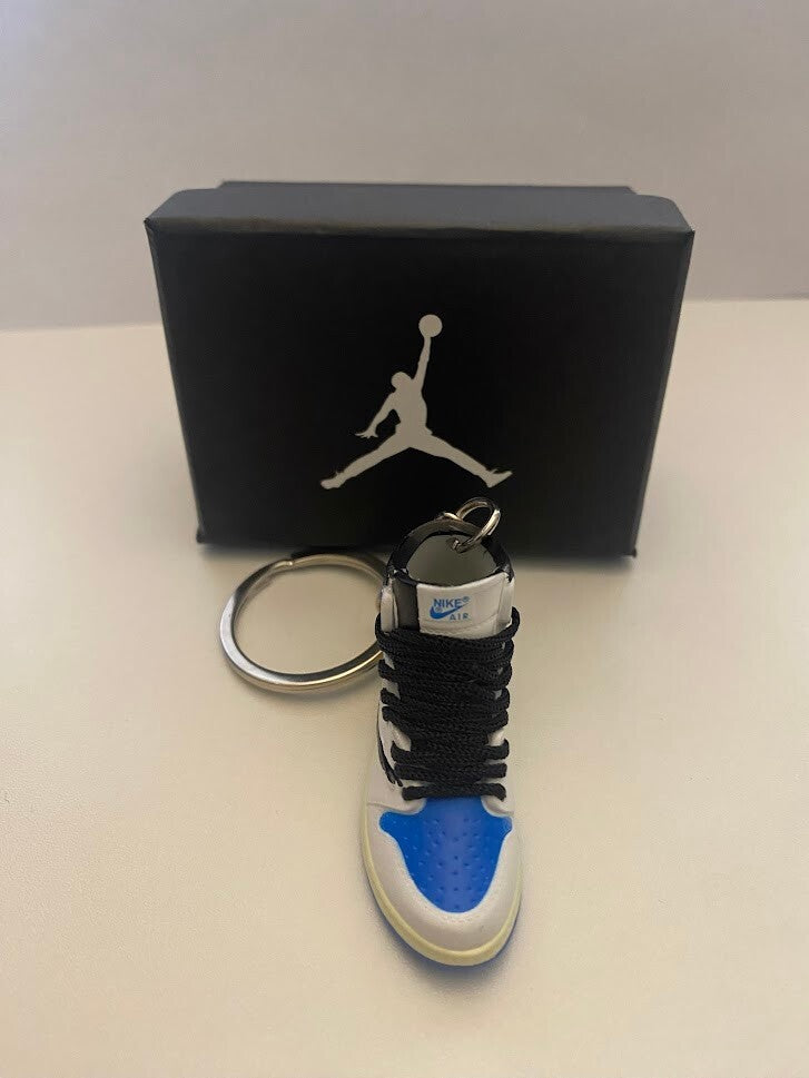 JORDAN 1 RETRO HIGH OG SP-(FRAGMENT X TRAVIS SCOTT)-3D SNEAKER KEYCHAIN WITH BOX