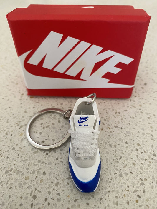NIKE AIR MAX 1 86 OG-(ROYAL)-3D SNEAKER KEYCHAIN WITH BOX