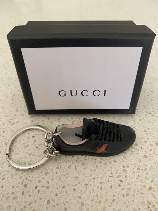GUCCI ACE BLACK-(BEE)-3D SNEAKER KEYCHAIN WITH BOX