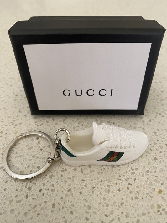 GUCCI ACE WHITE-(BEE)-3D SNEAKER KEYCHAIN WITH BOX