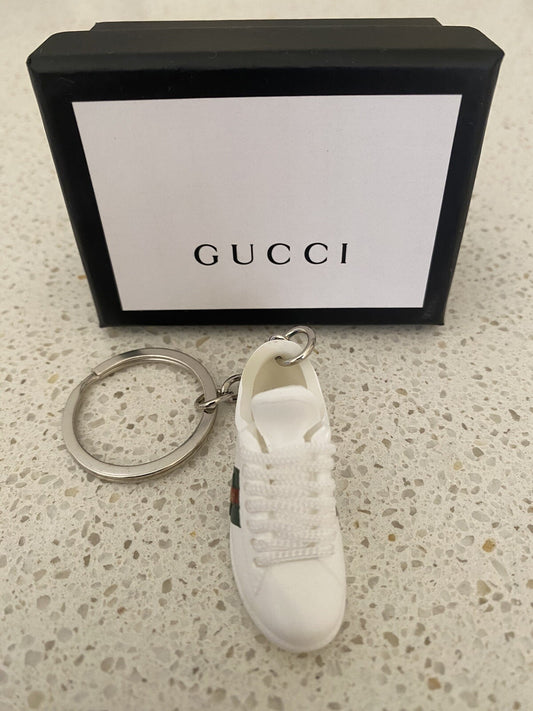 GUCCI ACE WHITE-(BEE)-3D SNEAKER KEYCHAIN WITH BOX