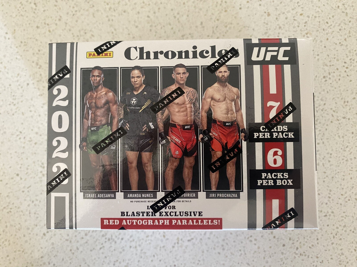 2022 UFC Panini Chronicles 6-Pack Blaster Box (Factory Sealed) 42 Cards per Box