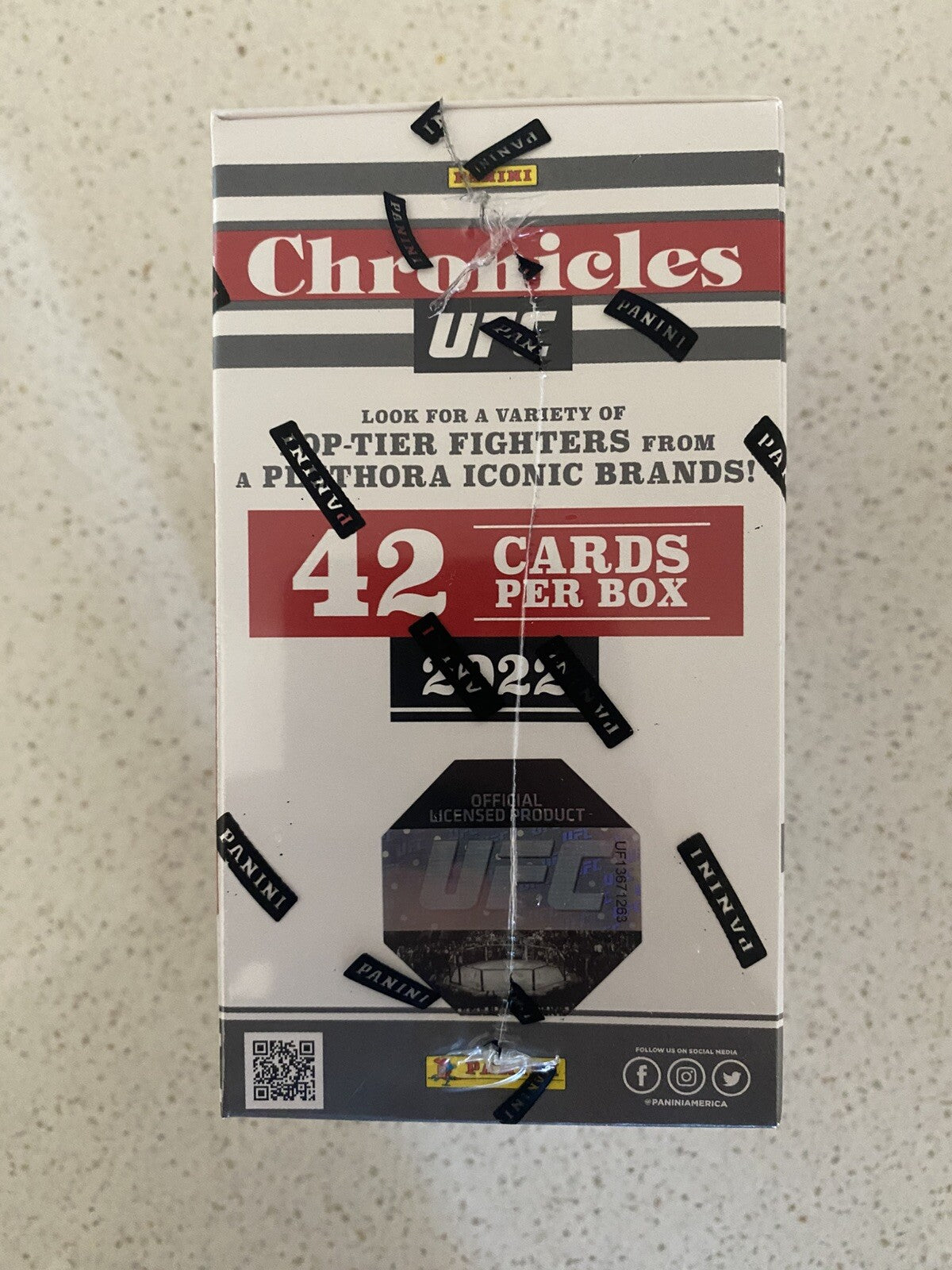 2022 UFC Panini Chronicles 6-Pack Blaster Box (Factory Sealed) 42 Cards per Box