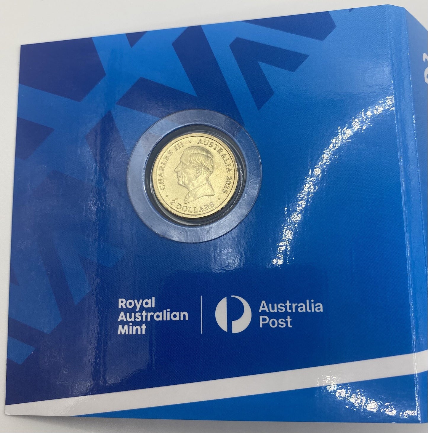 2025 WOMEN'S AUSTRALIAN OPEN $2 PRIVY MARK COLOURED UNCIRCULATED COIN IN FOLDER
