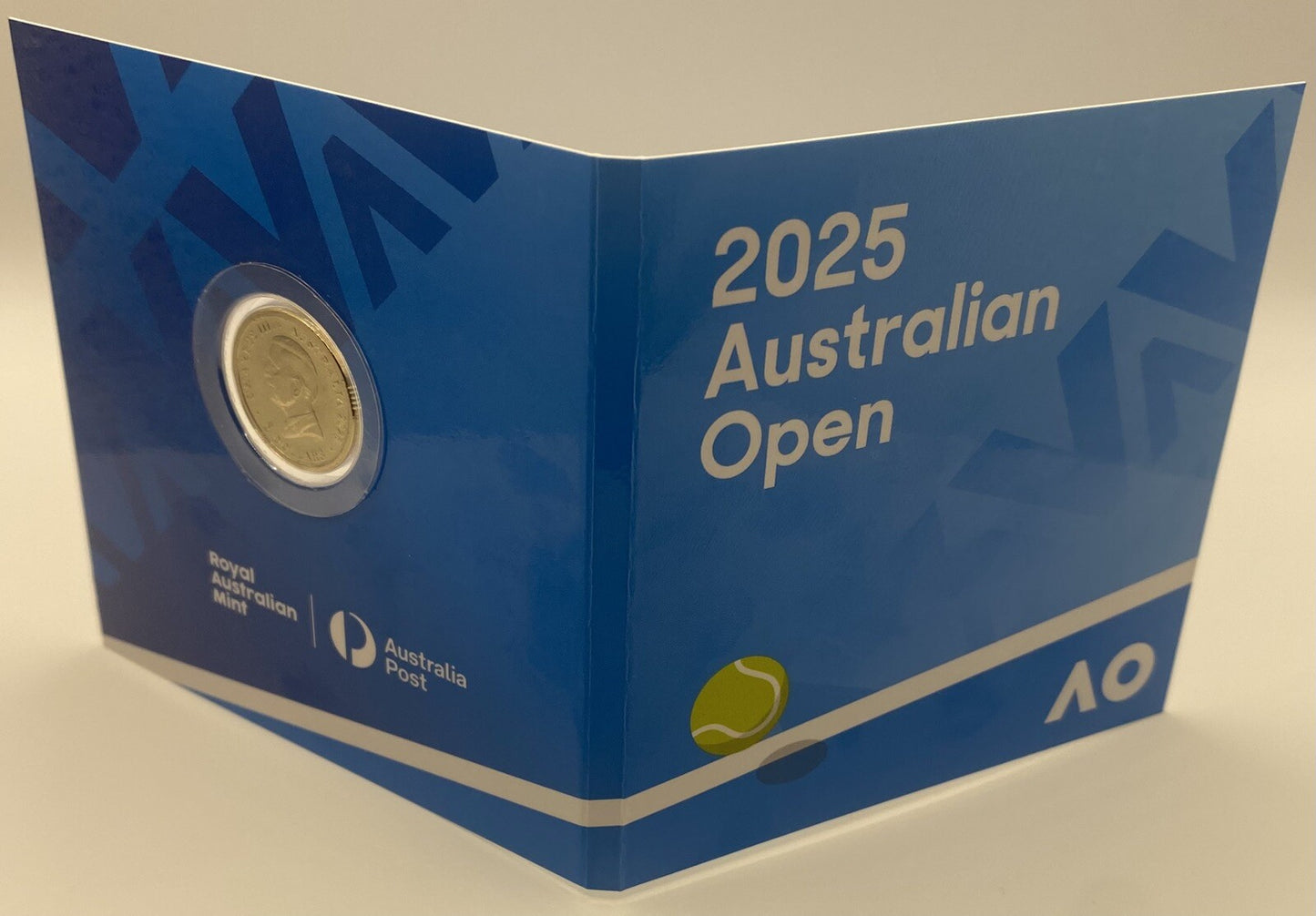 2025 WOMEN'S AUSTRALIAN OPEN $2 PRIVY MARK COLOURED UNCIRCULATED COIN IN FOLDER