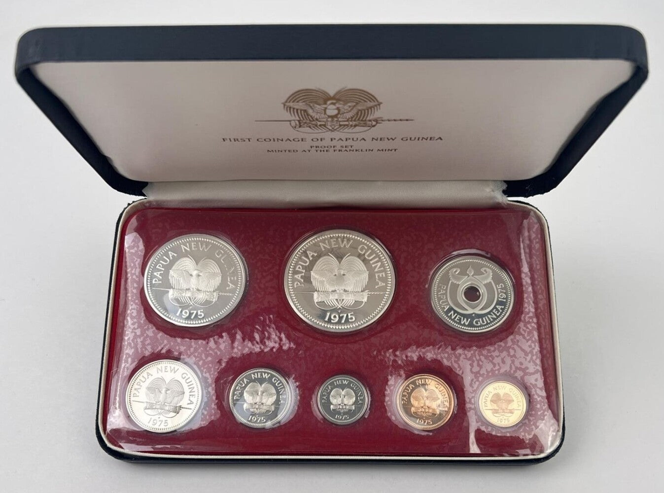 Papua New Guinea 1975 Proof 8 Coin Set