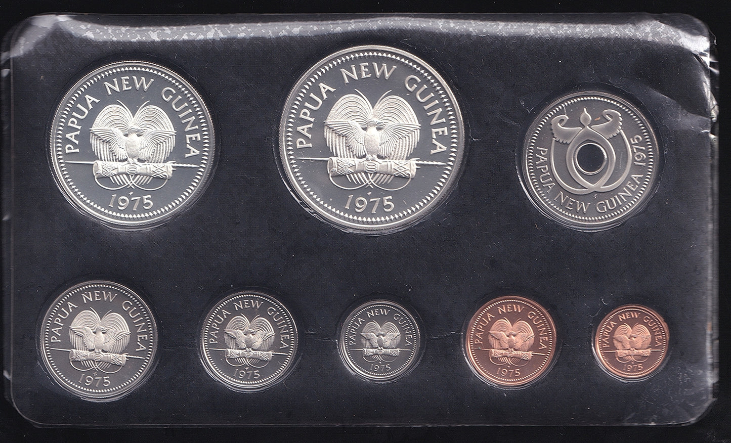 Papua New Guinea 1975 Proof 8 Coin Set