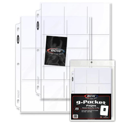 BCW Pro 9-Pocket Page (20 CT. Pack)