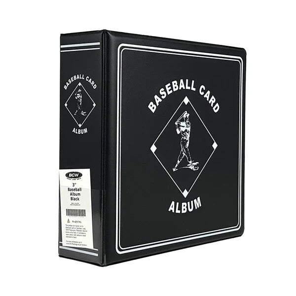 BCW 3" Album-Baseball-Black