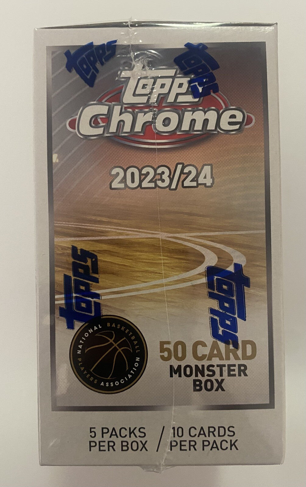 2023/24 Topps Chrome Basketball Monster Box (Factory Sealed)-50 Cards Per Box