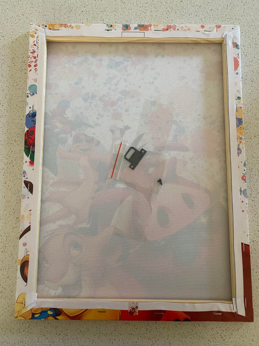 LION KING-FRAMED STRETCHED CANVAS PRINT-ART-READY TO HANG-30CMx40CM