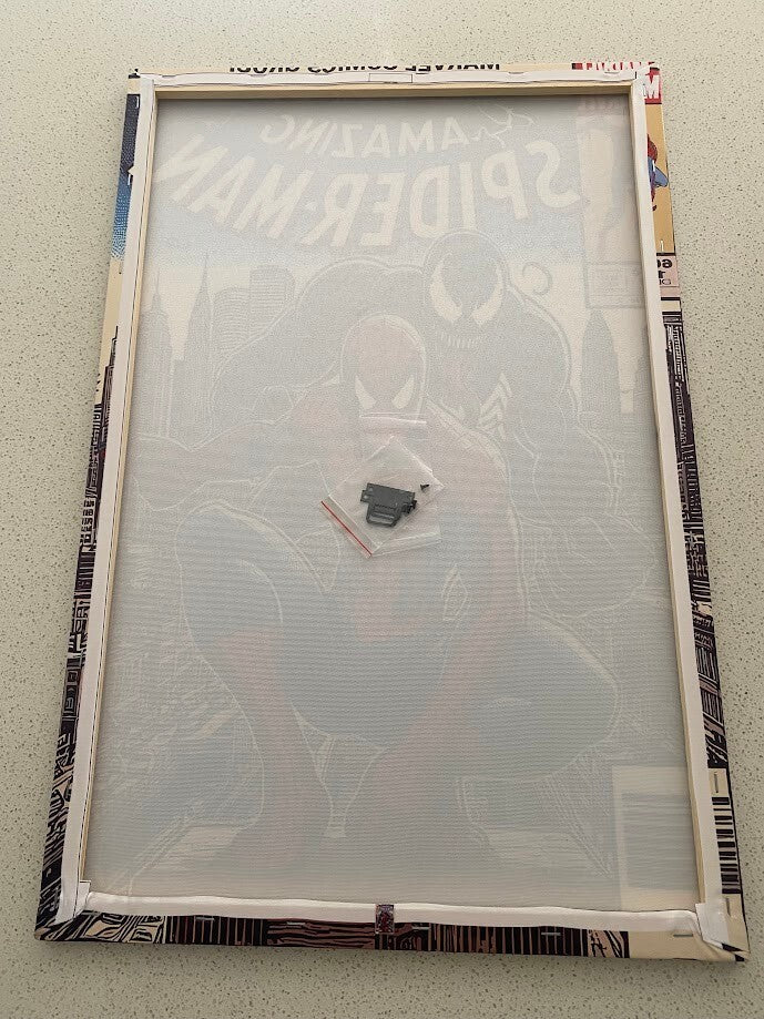 SPIDERMAN & VENOM-MARVEL-FRAMED STRETCHED CANVAS PRINT-READY TO HANG-40CMx60CM