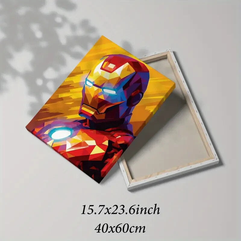 IRON MAN-FRAMED STRETCHED CANVAS PRINT-ART-READY TO HANG-40CMx60CM