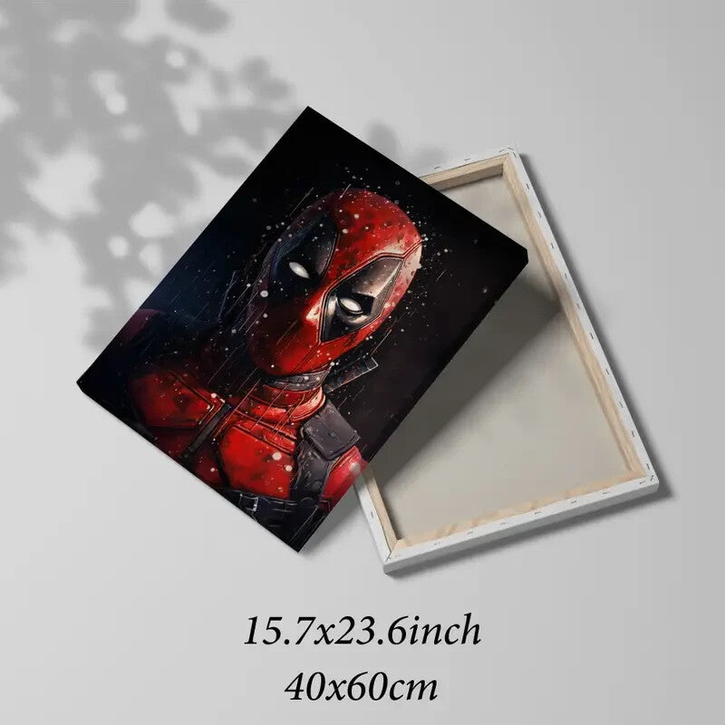 DEADPOOL-MARVEL-FRAMED STRETCHED CANVAS PRINT-ART-READY TO HANG-40CMx60CM