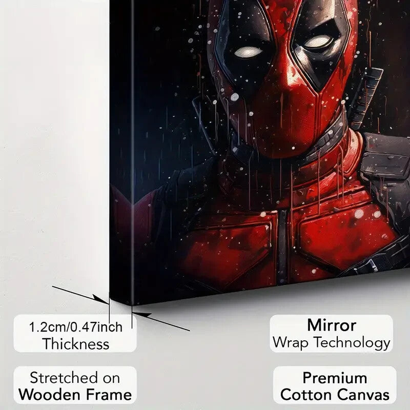 DEADPOOL-MARVEL-FRAMED STRETCHED CANVAS PRINT-ART-READY TO HANG-40CMx60CM