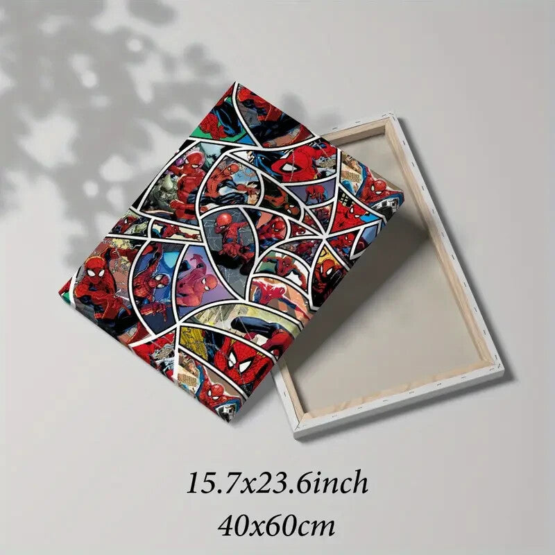 SPIDER MAN-FRAMED STRETCHED CANVAS PRINT- ART-READY TO HANG-40CMx60CM