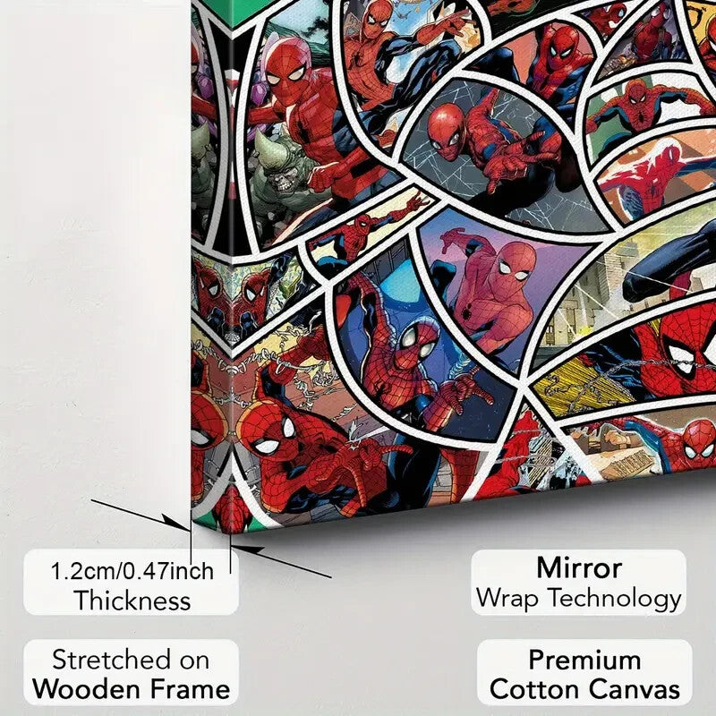 SPIDER MAN-FRAMED STRETCHED CANVAS PRINT- ART-READY TO HANG-40CMx60CM