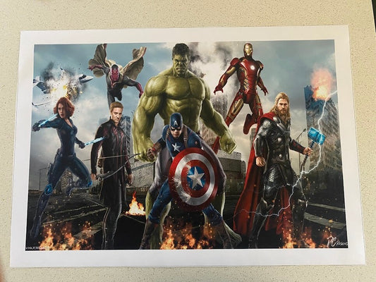 AVENGERS-MARVEL-40CM(W)x60CM(L) CANVAS PRINT POSTER-(ROLLED)