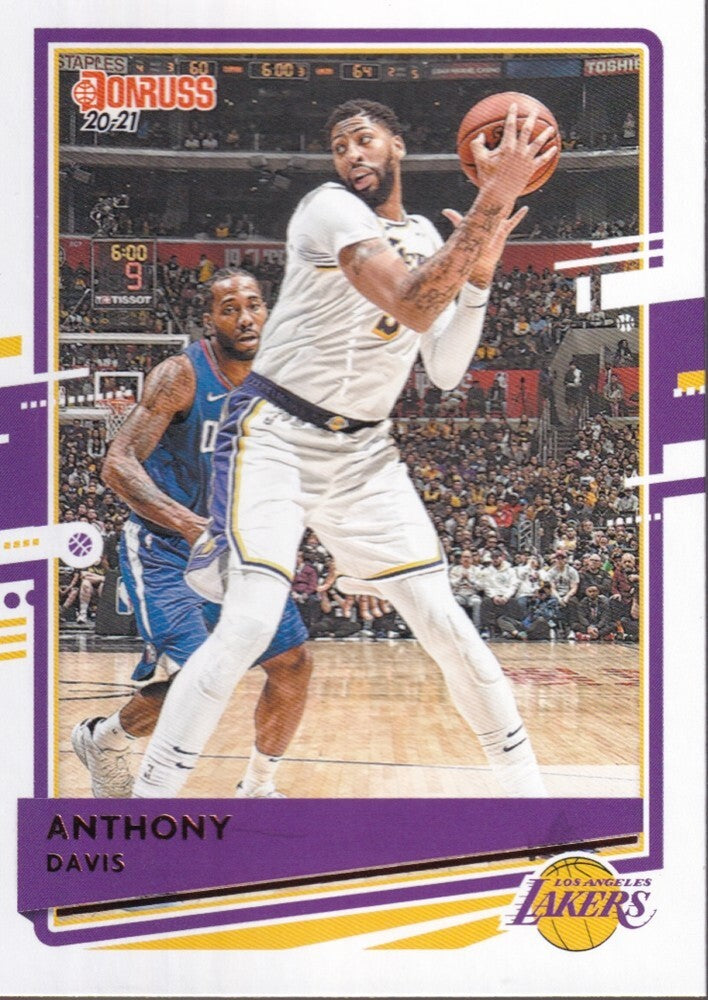 ANTHONY DAVIS-NO.168-2020/21 PANINI DONRUSS BASKETBALL TRADING CARD