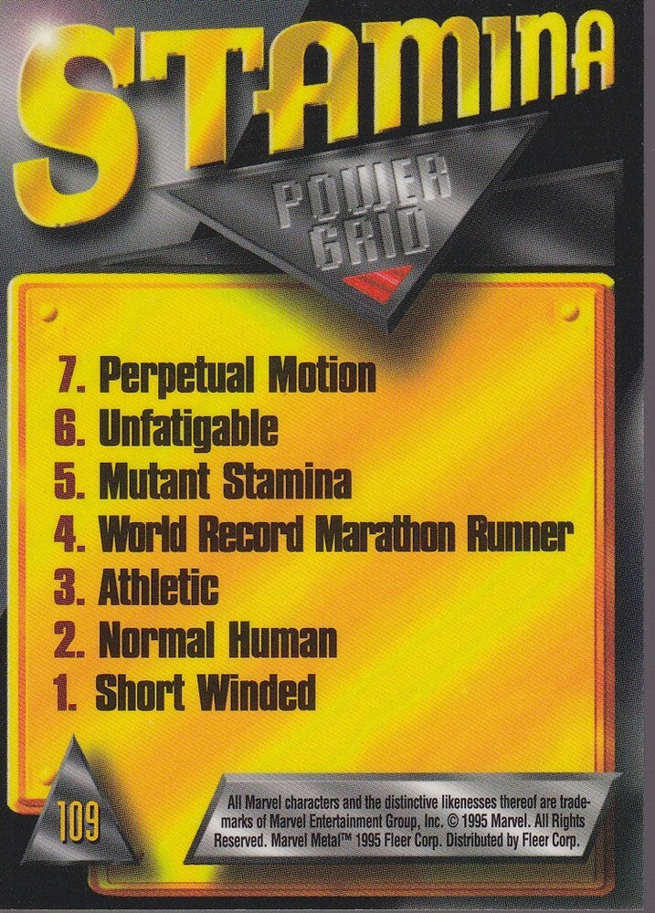 1995 FLEER MARVEL METAL-PENANCE-NO.109 (SILVER FLASHER)