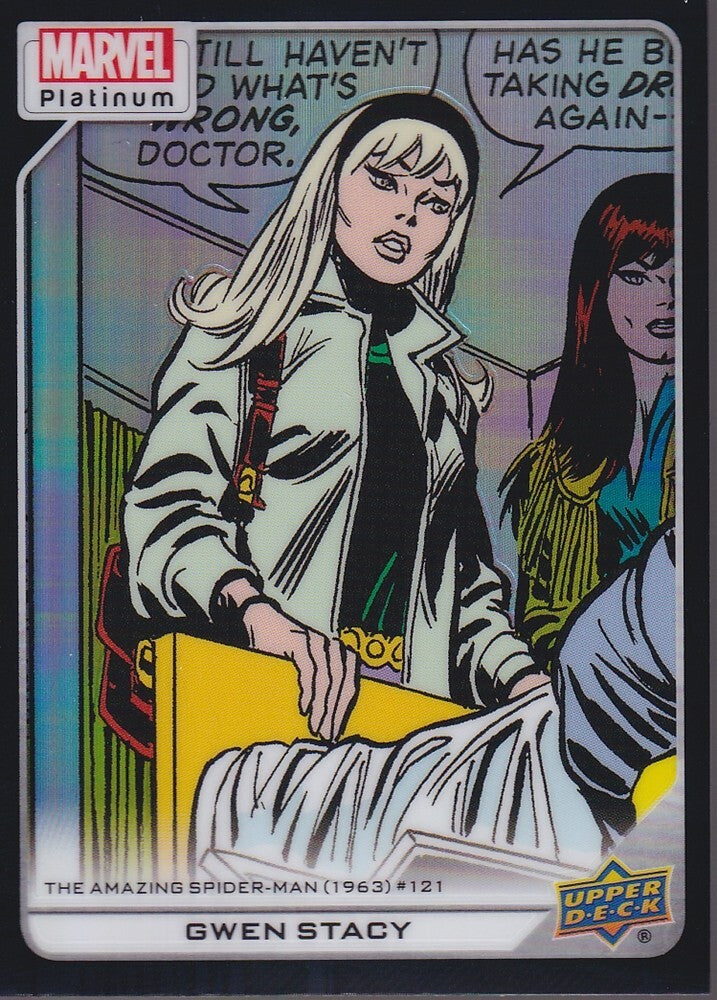 2023 MARVEL PLATINUM-GWEN STACY-NO.129 (BLACK RAINBOW)