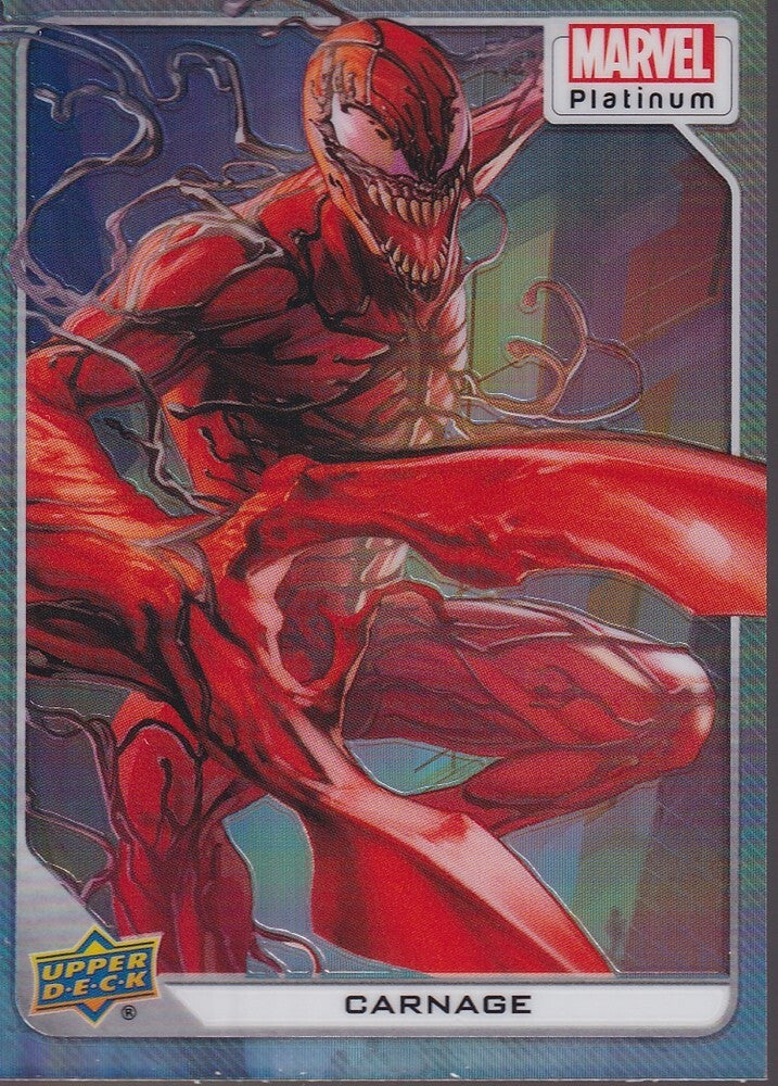 2023 UPPER DECK MARVEL PLATINUM-CARNAGE-NO.74 (RAINBOW BASE)