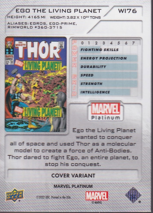 2023 UPPER DECK MARVEL PLATINUM-EGO THE LIVING PLANET-NO.W176 (COVER VARIANT)