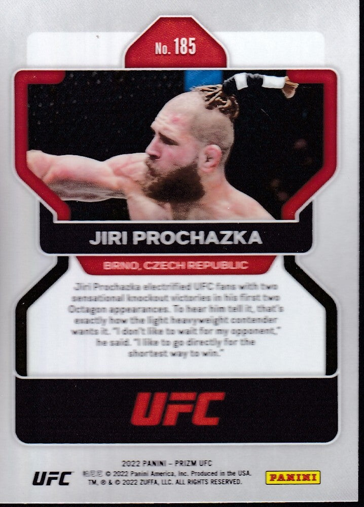 No.185-JIRI PROCHAZKA-2022 PANINI UFC PRIZM TRADING CARD