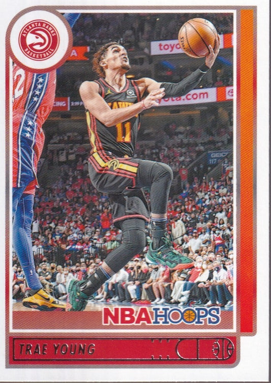 TRAE YOUNG-NO.138-2021/22 PANINI HOOPS BASKETBALL TRADING CARD