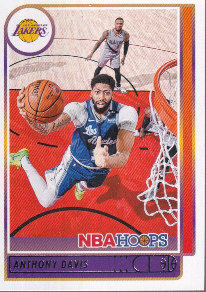 ANTHONY DAVIS-NO.146-2021/22 PANINI HOOPS BASKETBALL TRADING CARD