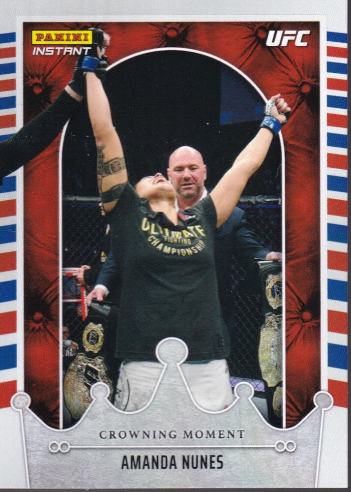 AMANDA NUNES-NO.CM4 (CROWNING MOMENT) 2022 PANINI INSTANT UFC TRADING CARD