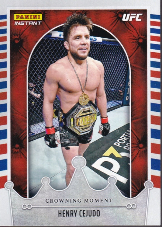 HENRY CEJUDO-NO.CM16 (CROWNING MOMENT) 2022 PANINI INSTANT UFC TRADING CARD
