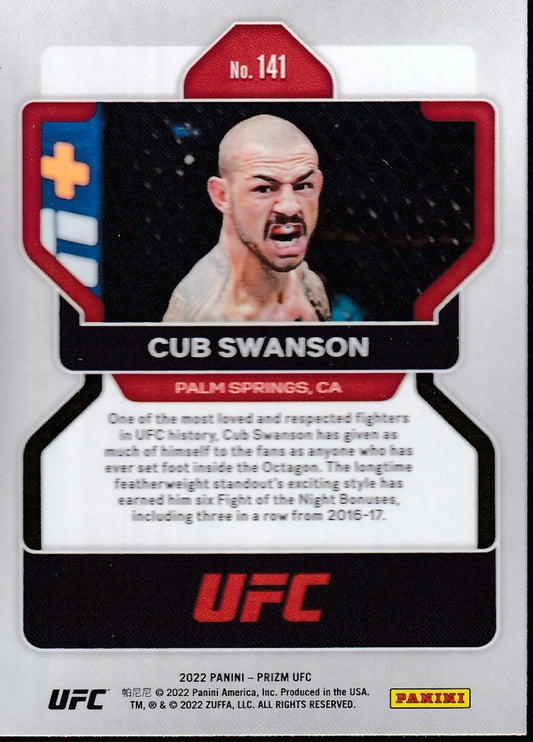 No.141-CUB SWANSON-2022 PANINI UFC PRIZM TRADING CARD