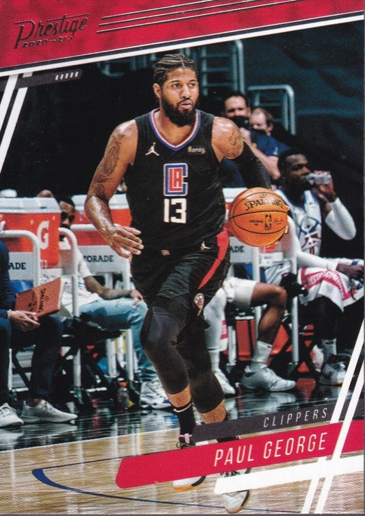 PAUL GEORGE-NO.62-2020/21 PANINI CHRONICLES PRESTIGE BASKETBALL TRADING CARD