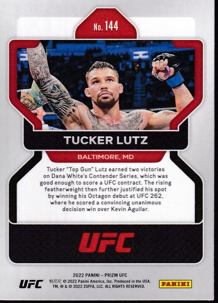 No.144-TUCKER LUTZ (RC)-2022 PANINI UFC PRIZM TRADING CARD