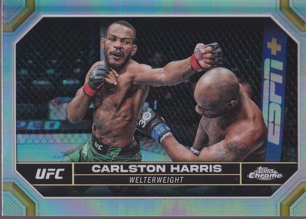 CARLSTON HARRIS-NO.40-CHROME REFRACTOR CARD-2024 TOPPS CHROME UFC